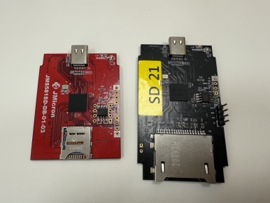 JMicron announced its JMS581SD bridge controller has been verified as an SVP product by SD Associate